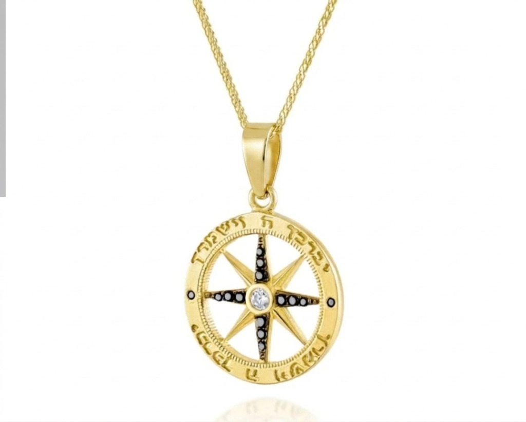 תליון Compass כללי, תליוני זהב משובץ זרקונים
