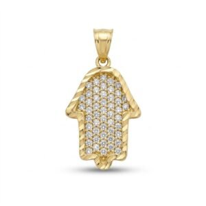 תליון Geometric Diamond Hamsa