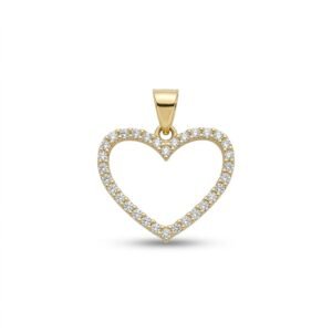 תליון Slim Sparkle Heart